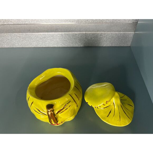 Vintage Garlic Keeper Anthropomorphic Jar Stinky Face Clothes Pin Nose - Picture 11 of 12